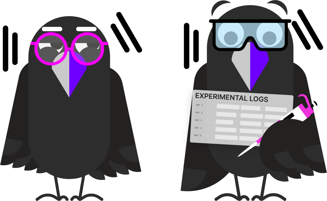 Rigorous Raven typing on a keyboard and thinking carefully about code and past versions of the same code.